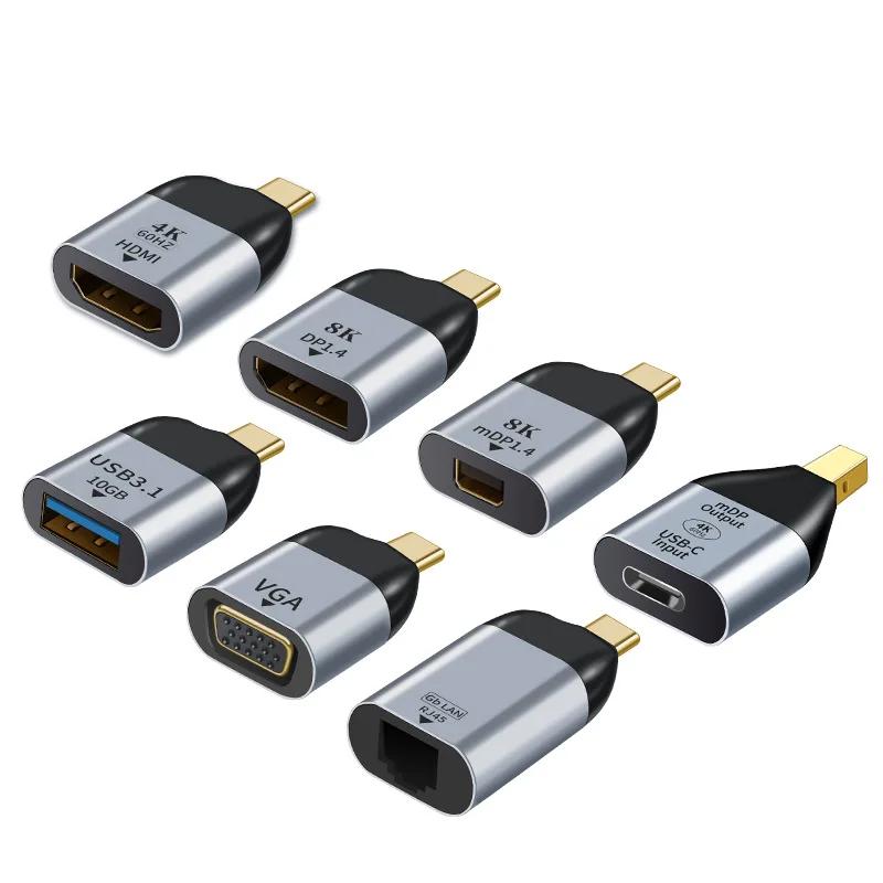  usb c to usb hdmi vga mini dp rj45 displayport otg mac accessories for iphone pc Ʈ ׼ ipad º ȭ